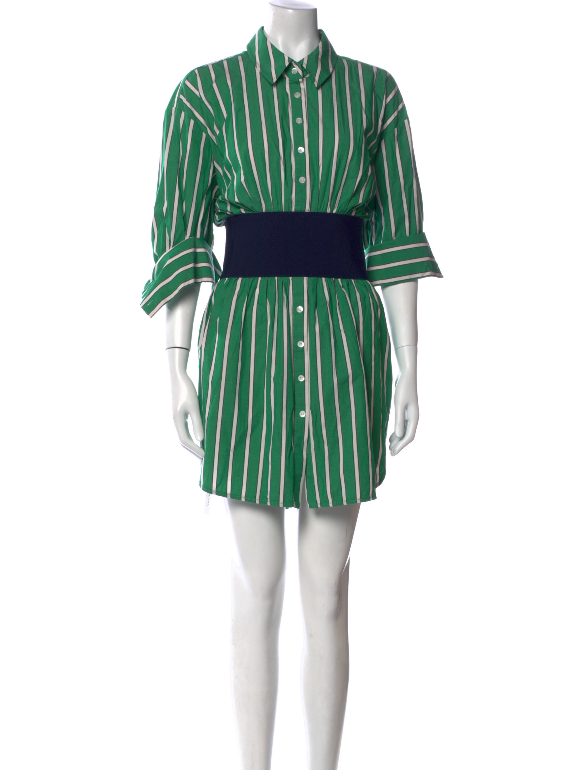 Staud Striped Mini Dress