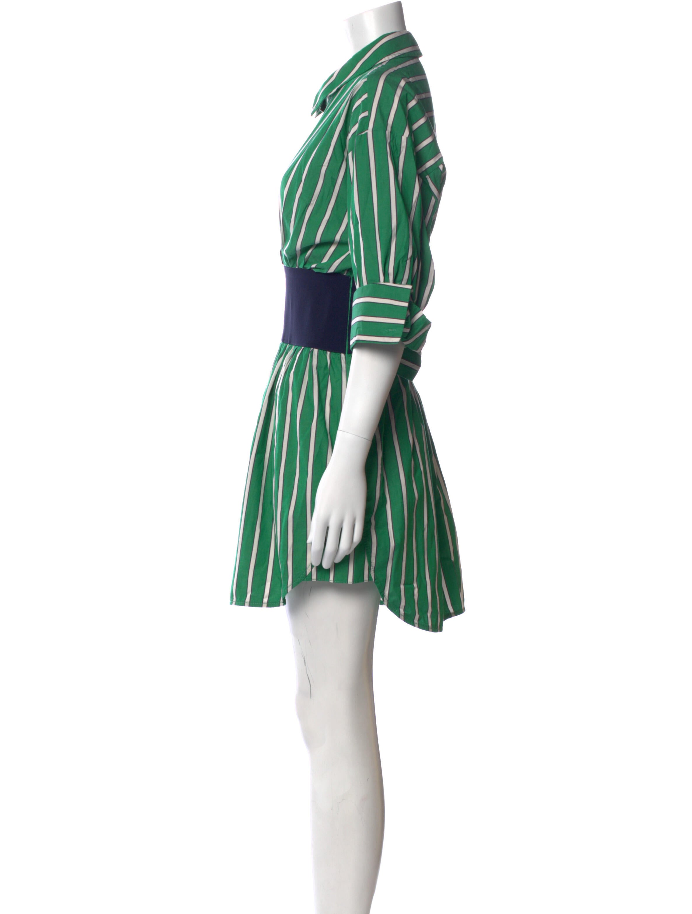 Staud Striped Mini Dress