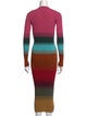 Staud Striped Midi Length Dress