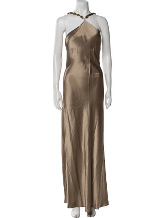 Staud Halterneck Long Dress