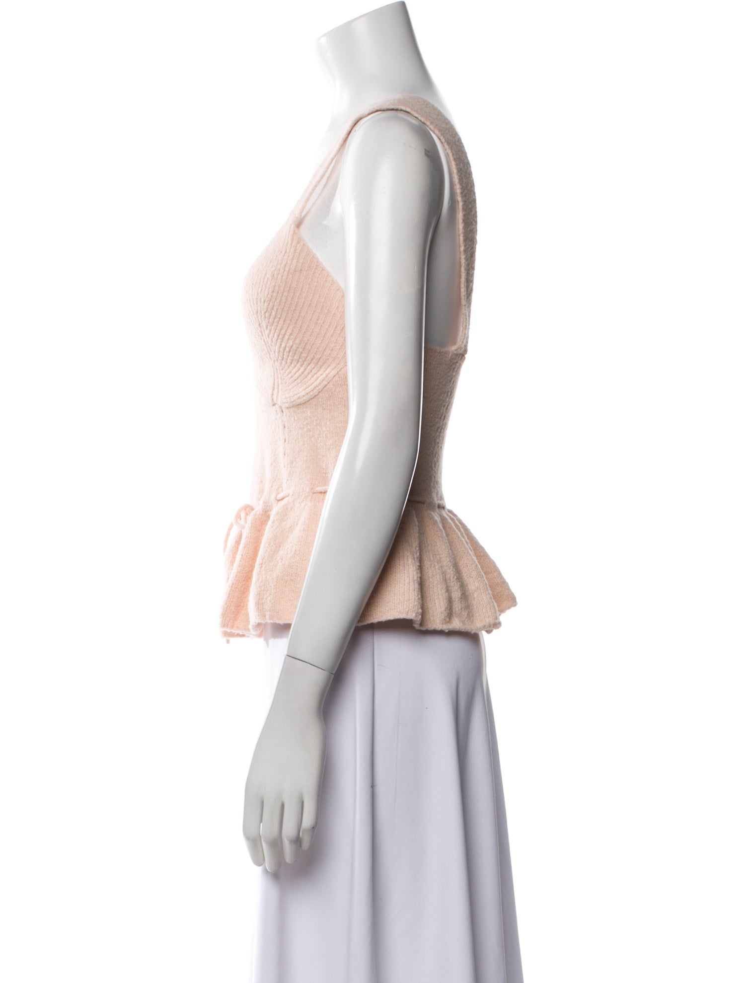 Staud V-Neck Sleeveless Crop Top