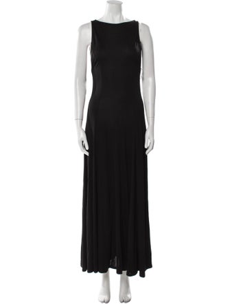 Staud Bateau Neckline Long Dress