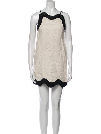 Staud Linen Mini Dress