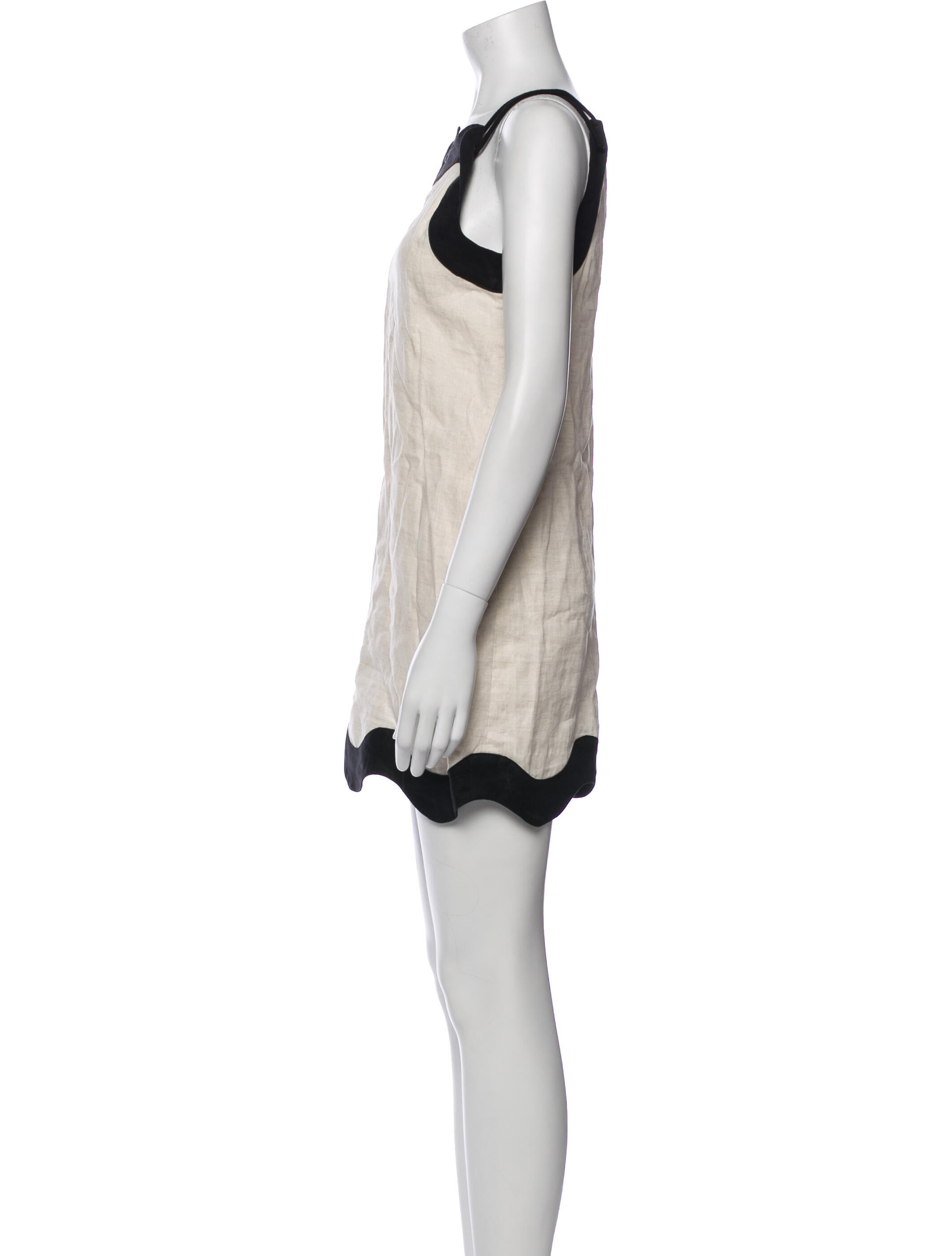 Staud Linen Mini Dress