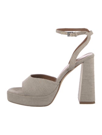 Staud Canvas Slingback Sandals