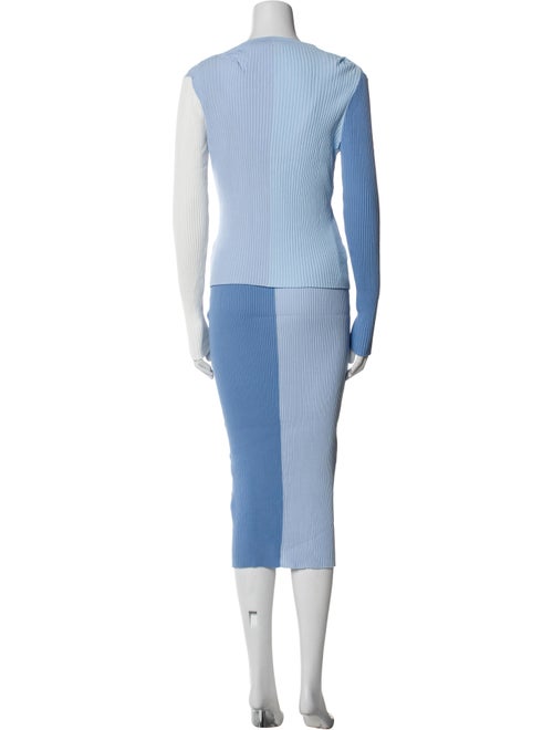 Staud Nylon Colorblock Pattern Dress Set