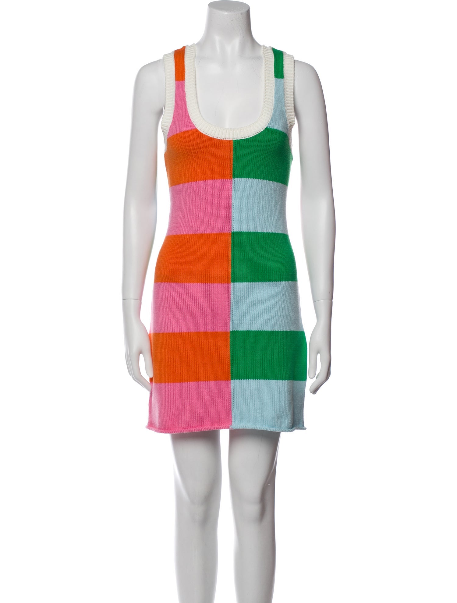 Staud Striped Mini Dress