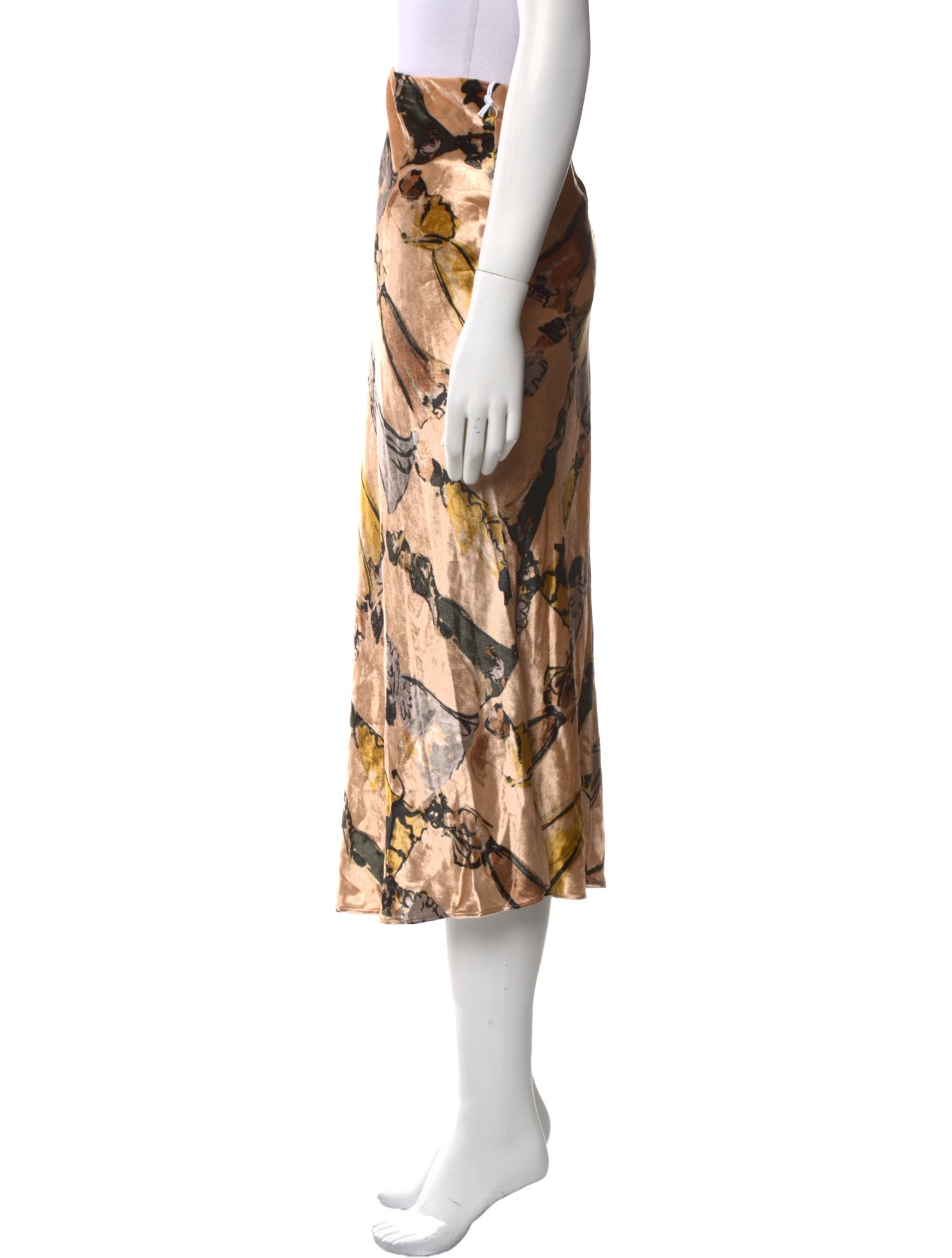 Staud Printed Midi Length Skirt w/ Tags