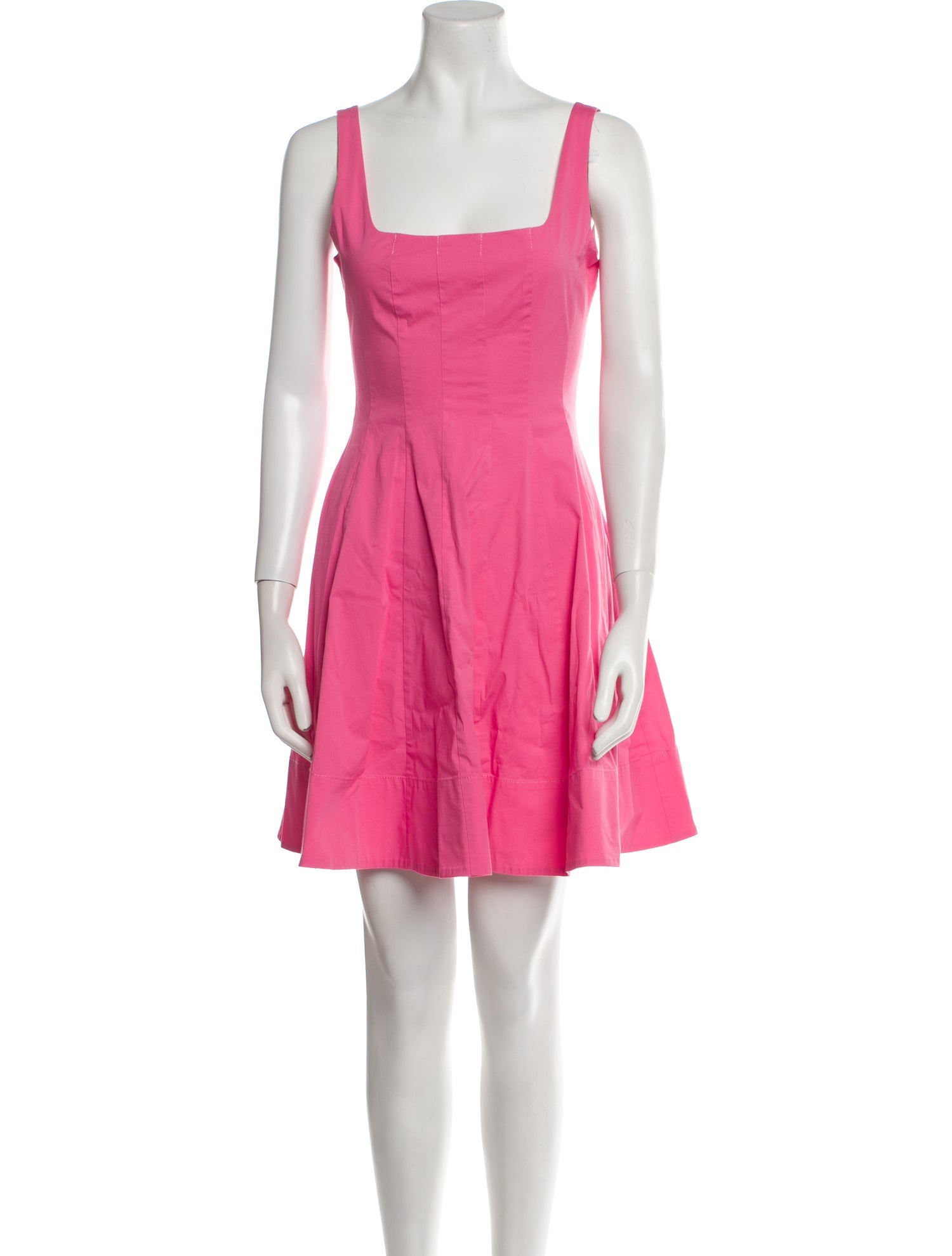 Staud Square Neckline Mini Dress