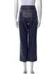 Staud Faux Leather Straight Leg Pants