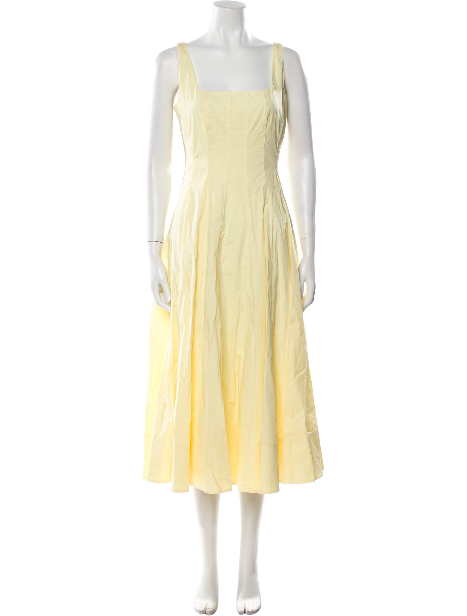 Staud Square Neckline Long Dress