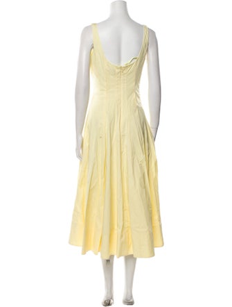 Staud Square Neckline Long Dress