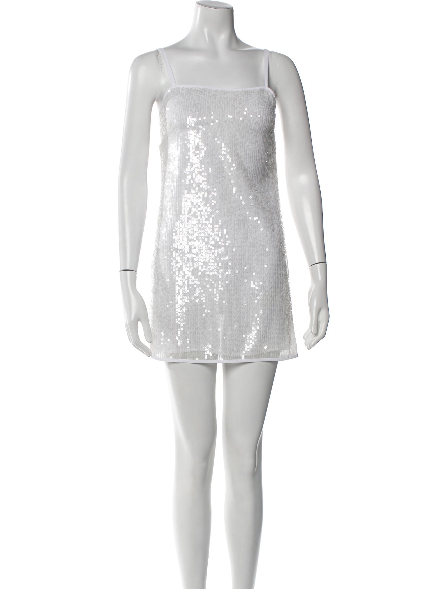 Staud Square Neckline Mini Dress