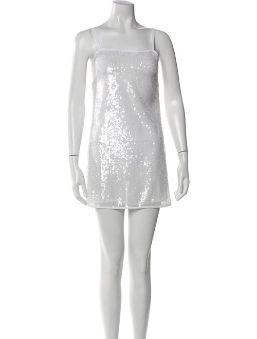 Staud Square Neckline Mini Dress