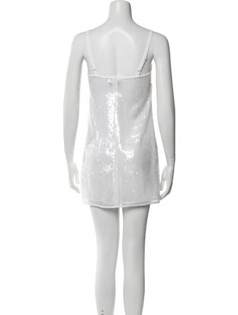 Staud Square Neckline Mini Dress