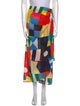 Staud Printed Midi Length Skirt