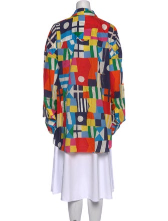 Staud Printed Long Sleeve Tunic