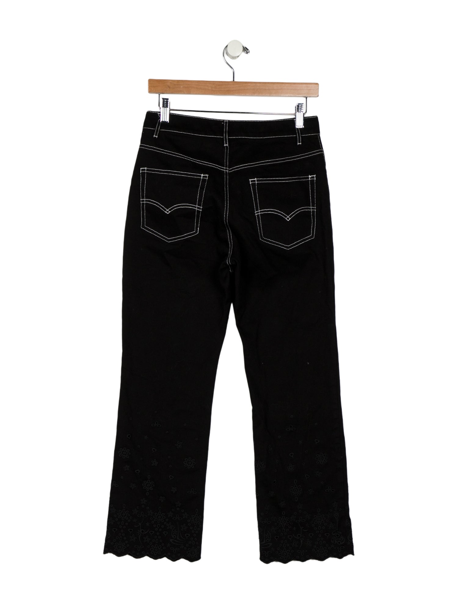 Staud High-Rise Straight Leg Jeans