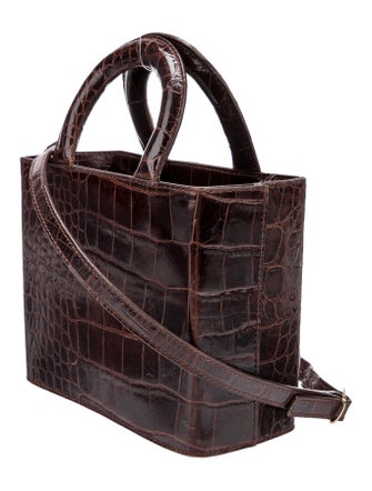 Staud Leather Top Handle Bag