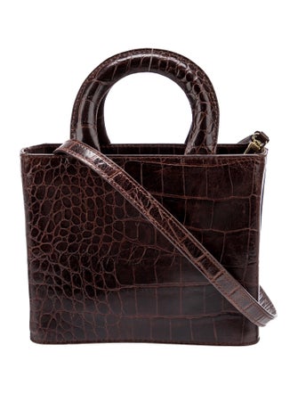 Staud Leather Top Handle Bag