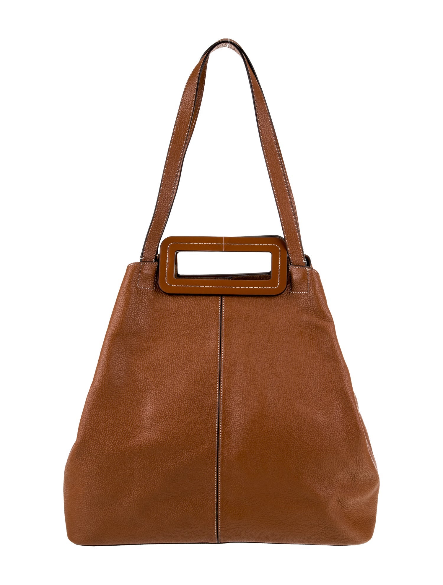 Staud Leather Top Handle Bag