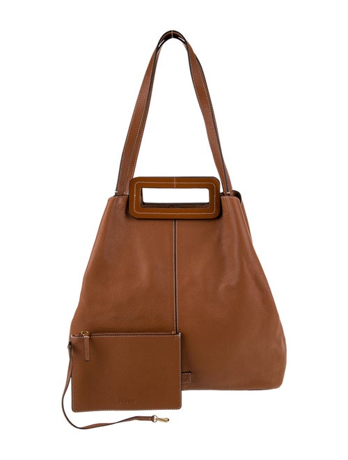 Staud Leather Top Handle Bag