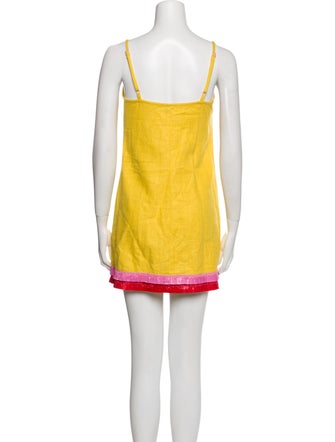 Staud Scoop Neck Mini Dress