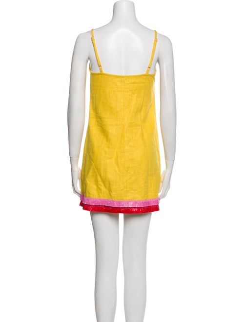 Staud Scoop Neck Mini Dress