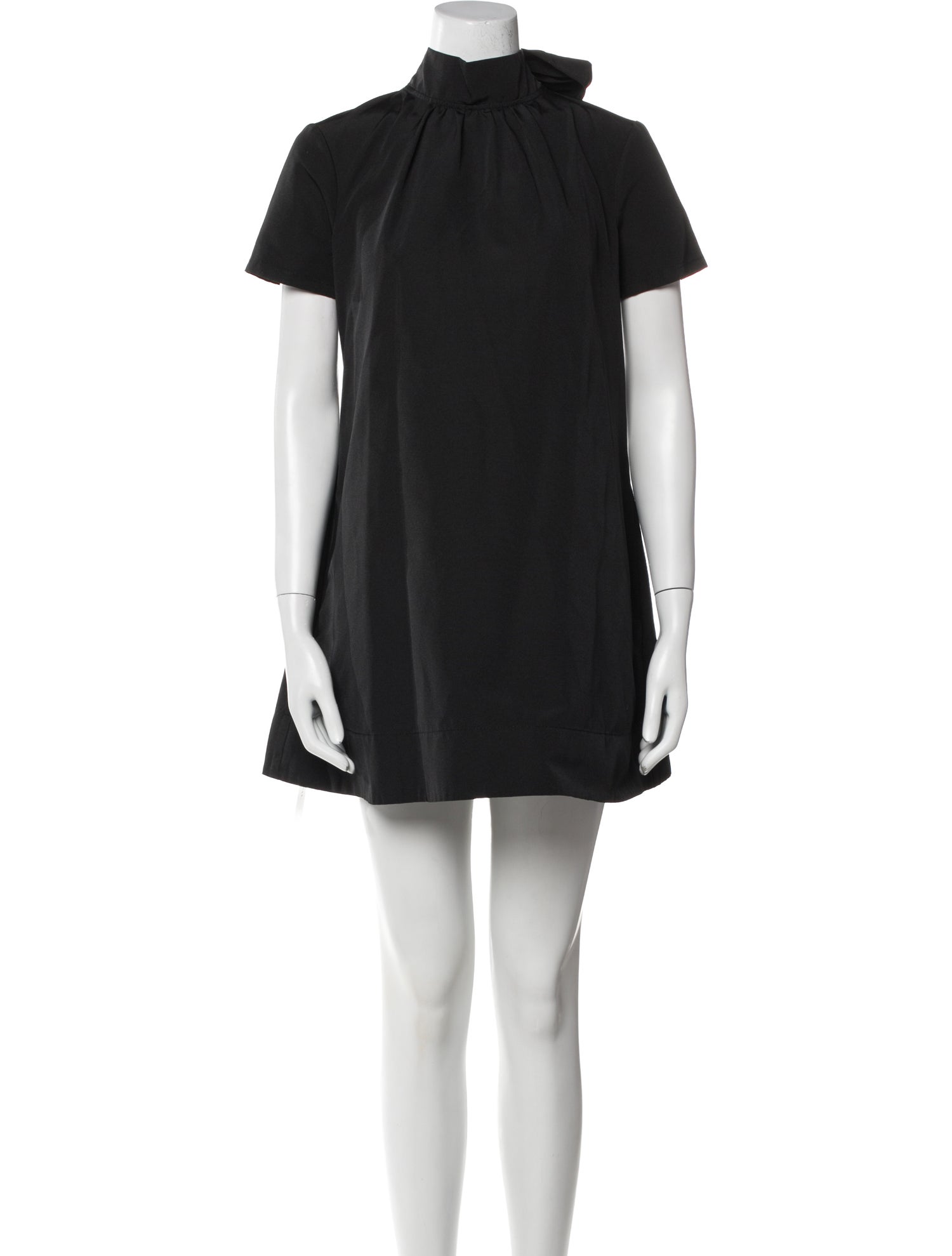 Staud Mock Neck Mini Dress