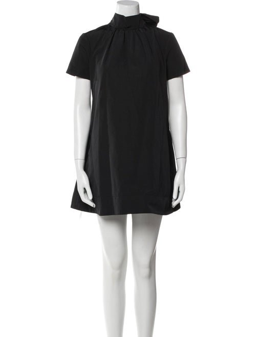 Staud Mock Neck Mini Dress