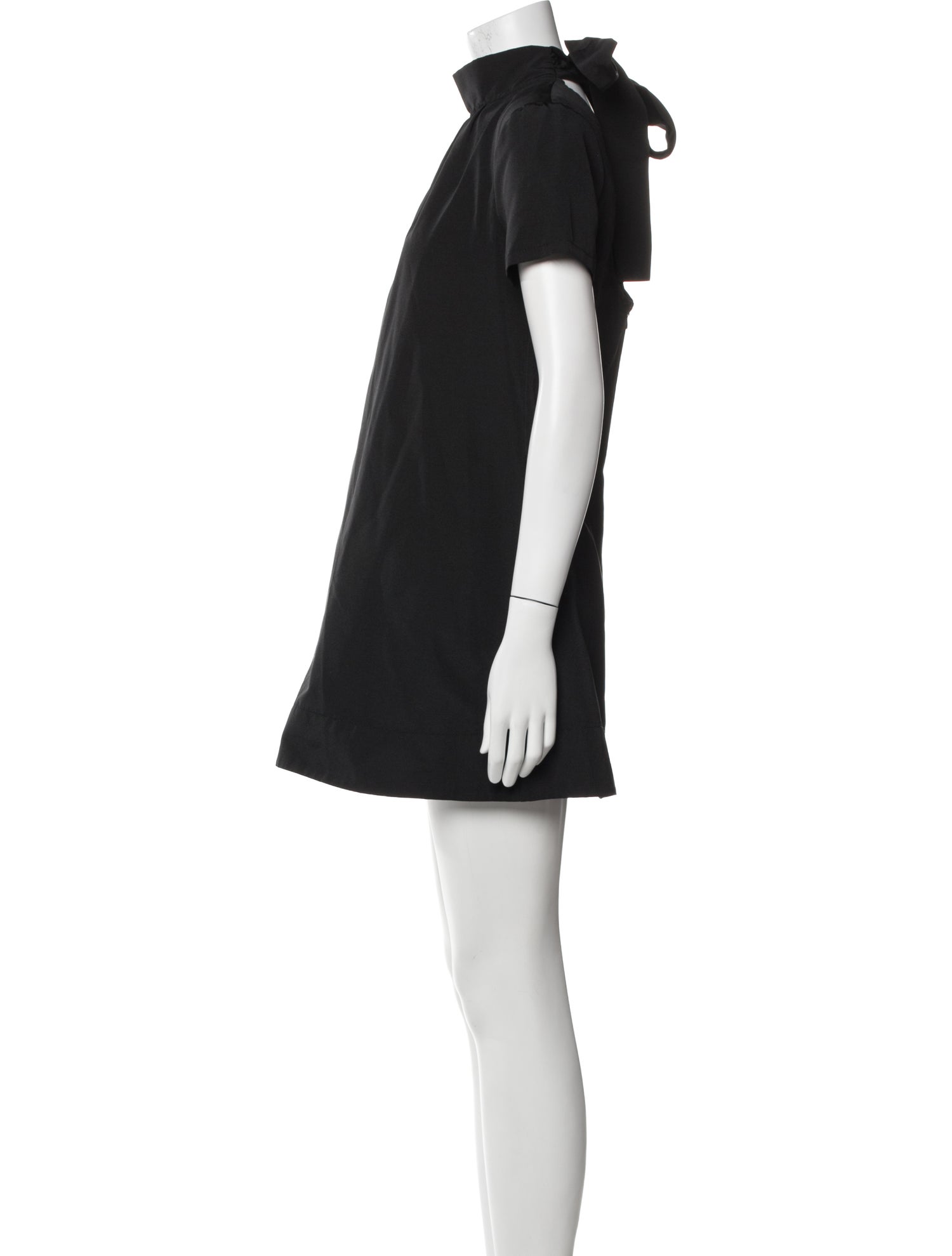 Staud Mock Neck Mini Dress