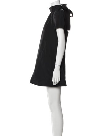 Staud Mock Neck Mini Dress