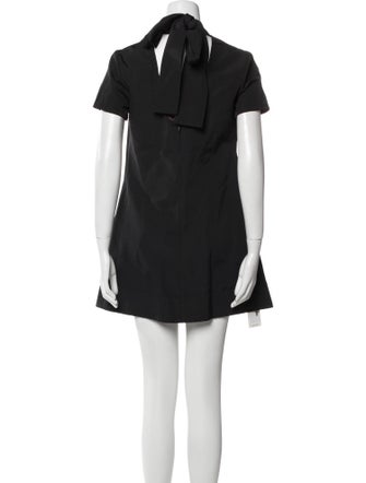 Staud Mock Neck Mini Dress