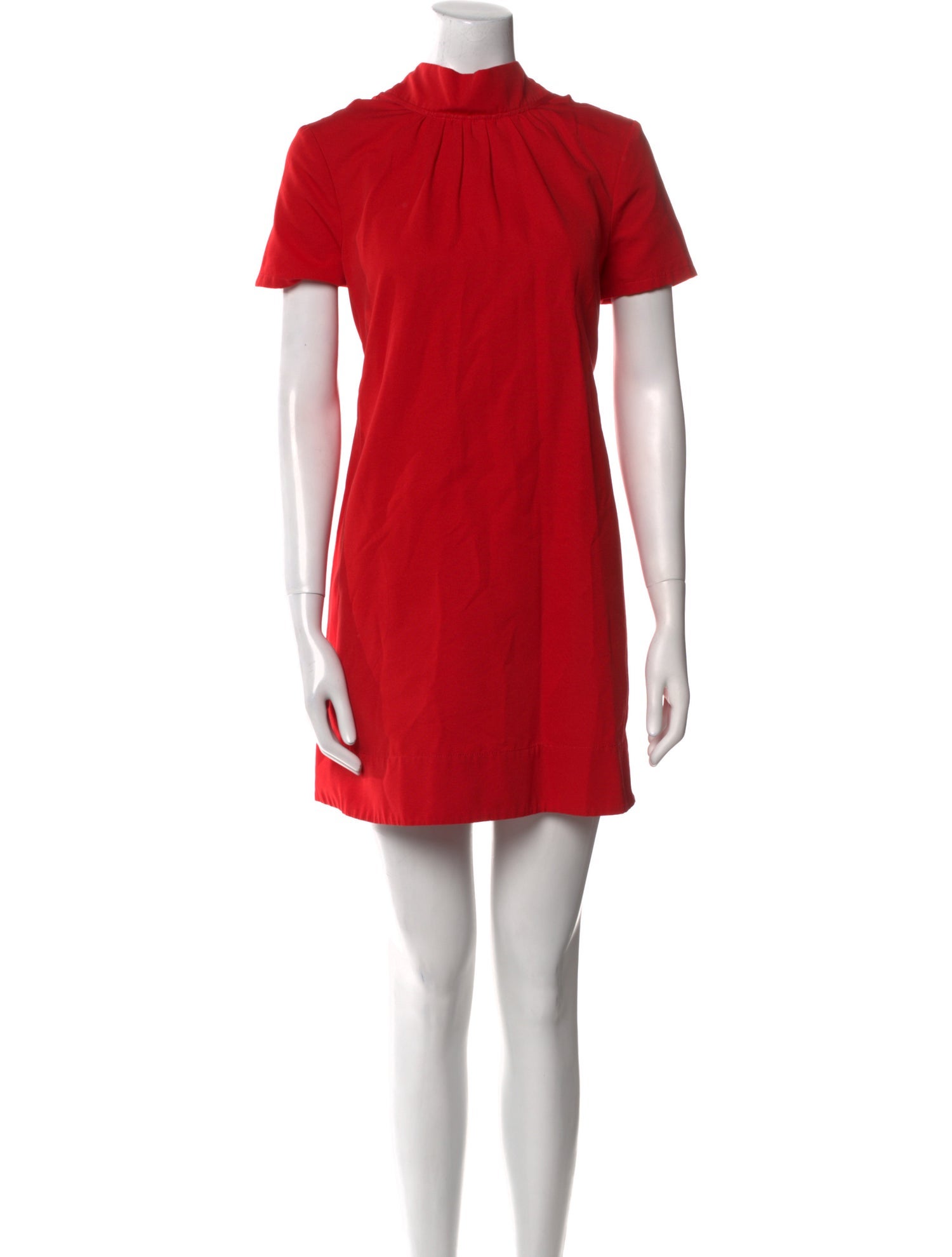 Staud Mock Neck Mini Dress