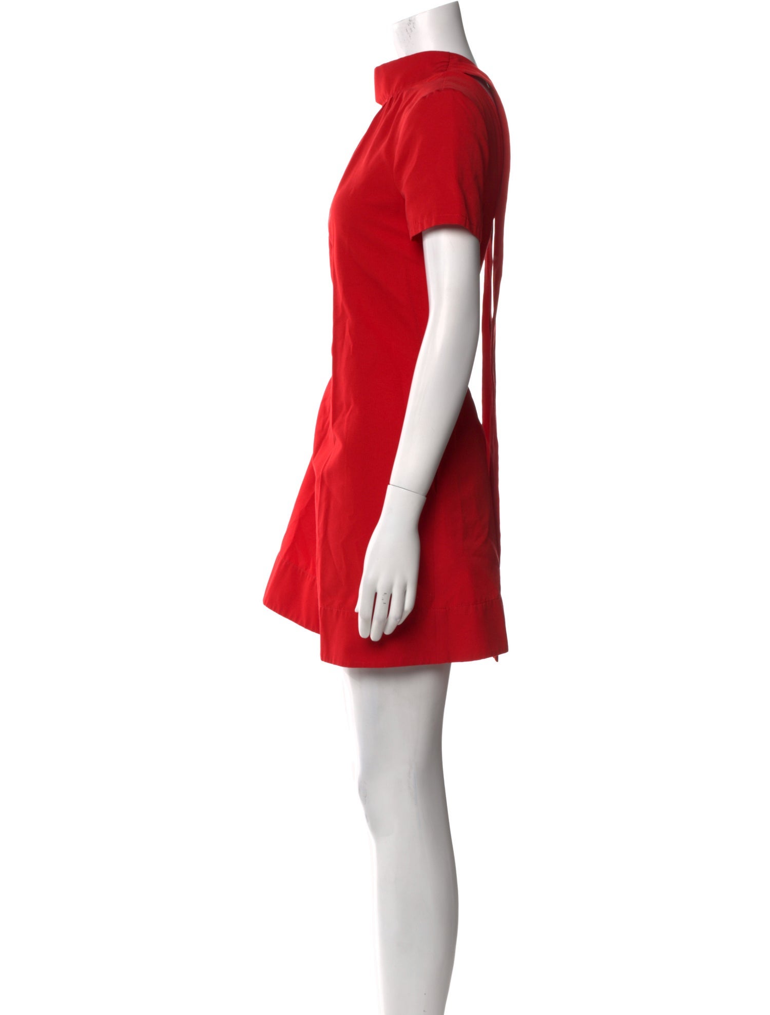 Staud Mock Neck Mini Dress