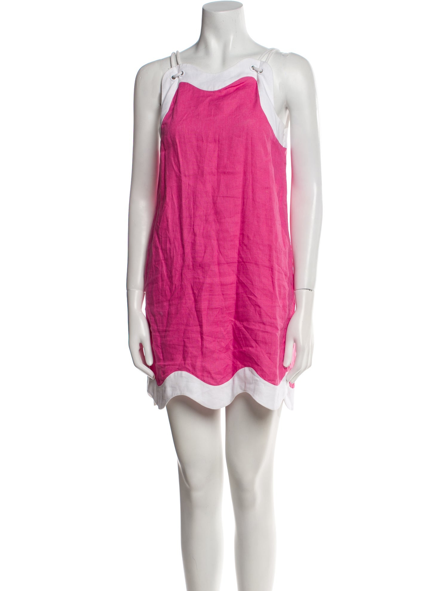 Staud Linen Mini Dress