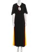 Staud V-Neck Long Dress