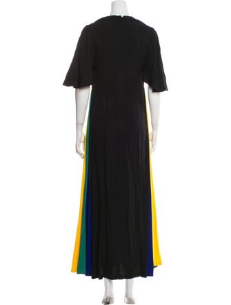 Staud V-Neck Long Dress