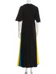 Staud V-Neck Long Dress