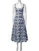Staud Printed Long Dress