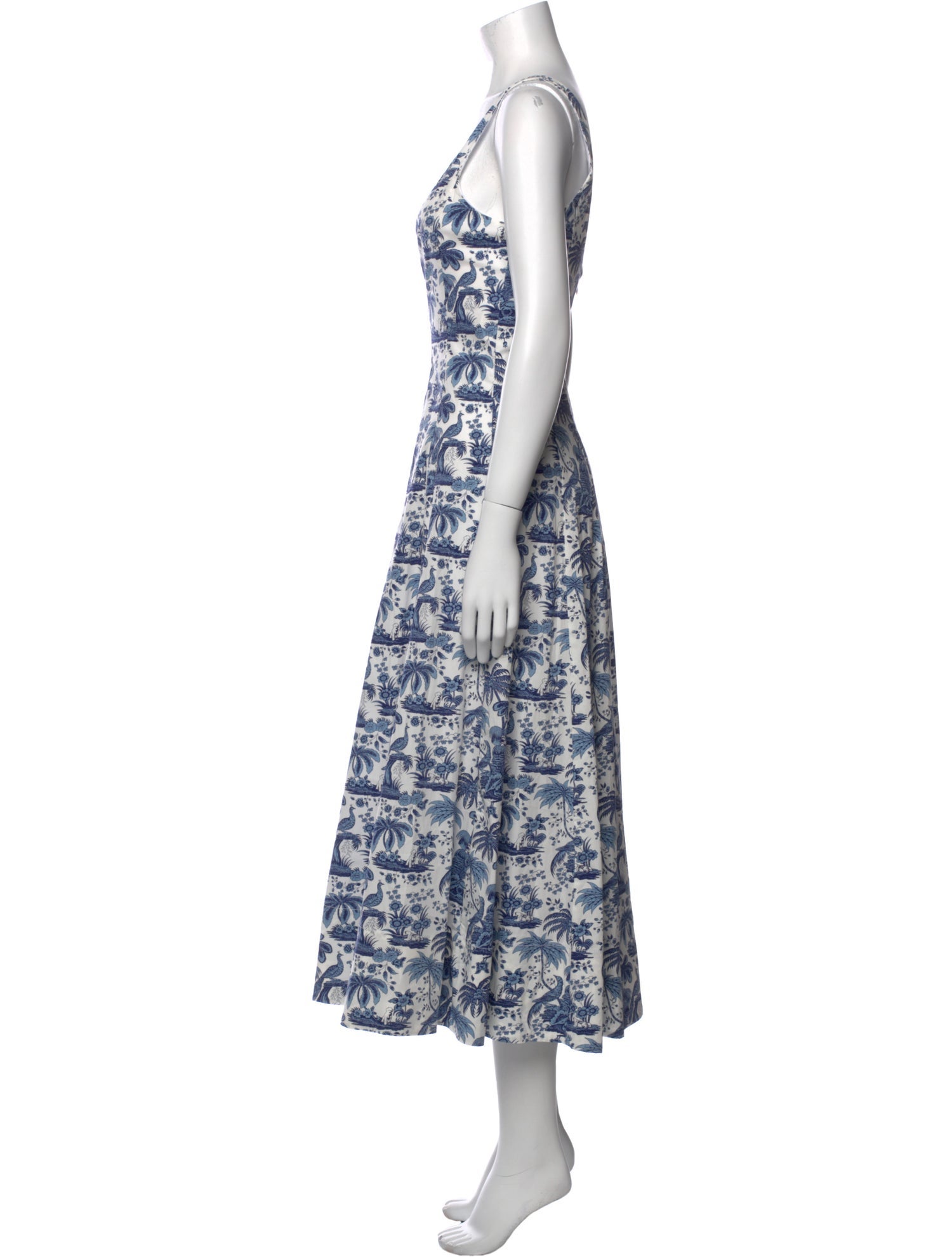 Staud Printed Long Dress