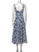 Staud Printed Long Dress