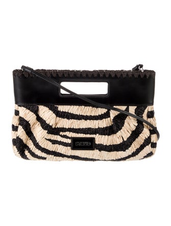 Staud Straw Top Handle Bag