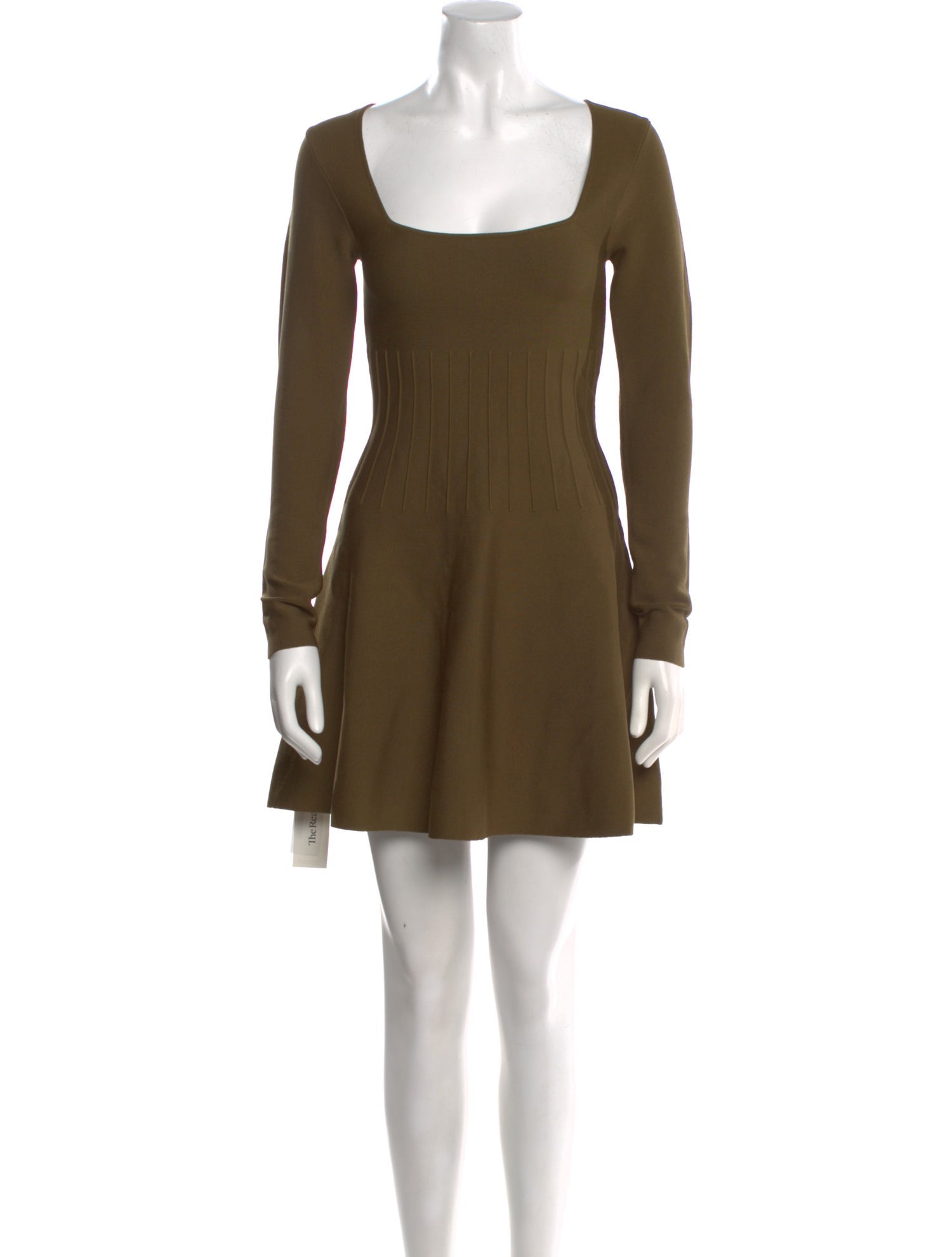 Staud Square Neckline Mini Dress