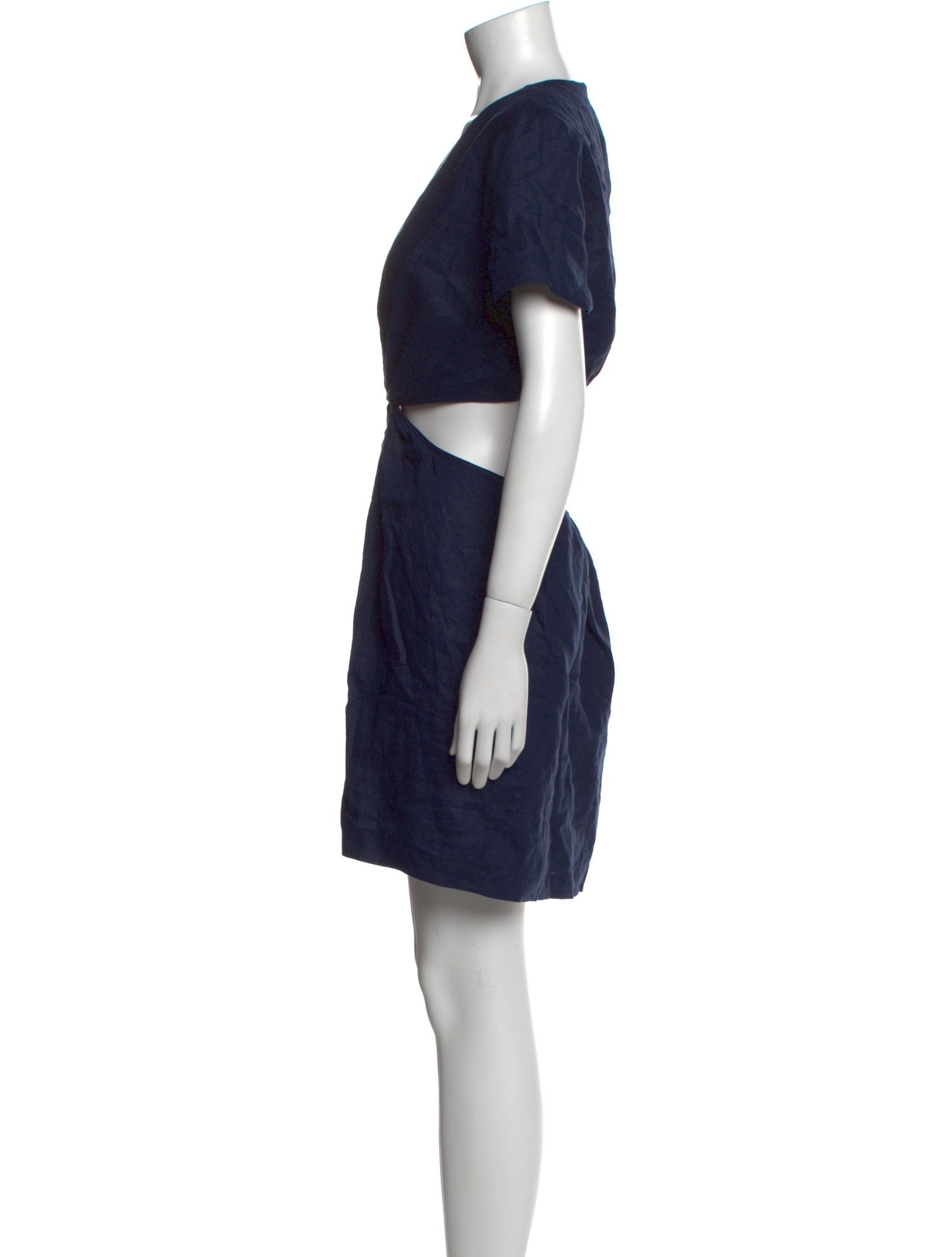 Staud Linen Mini Dress