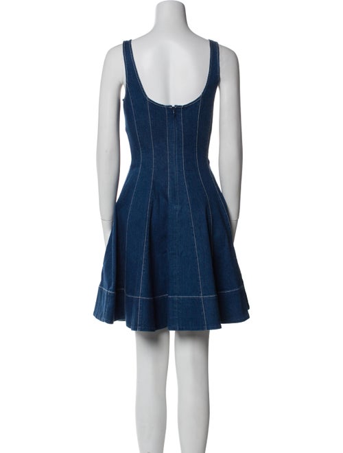 Staud Square Neckline Mini Dress