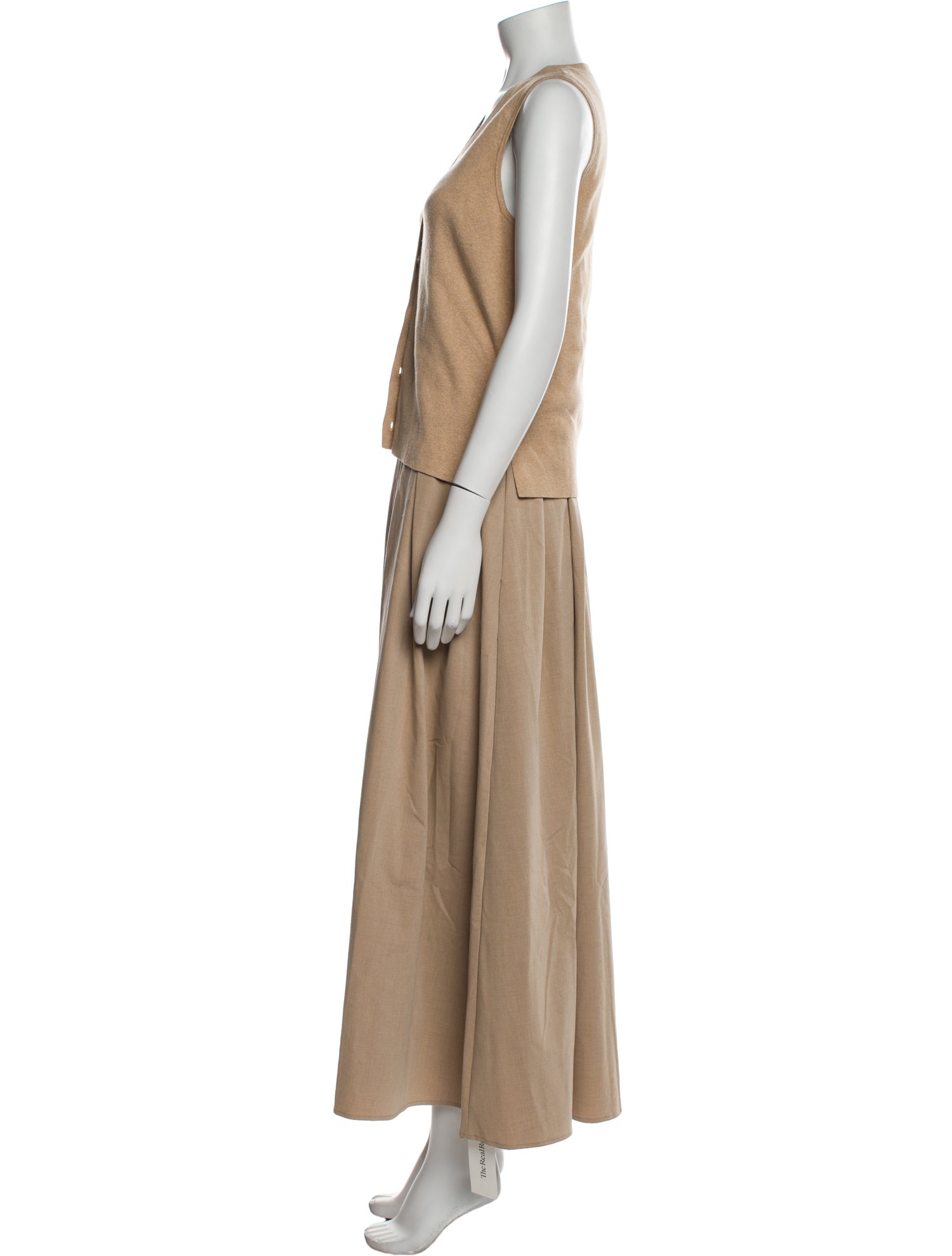 Staud V-Neck Long Dress