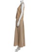 Staud V-Neck Long Dress
