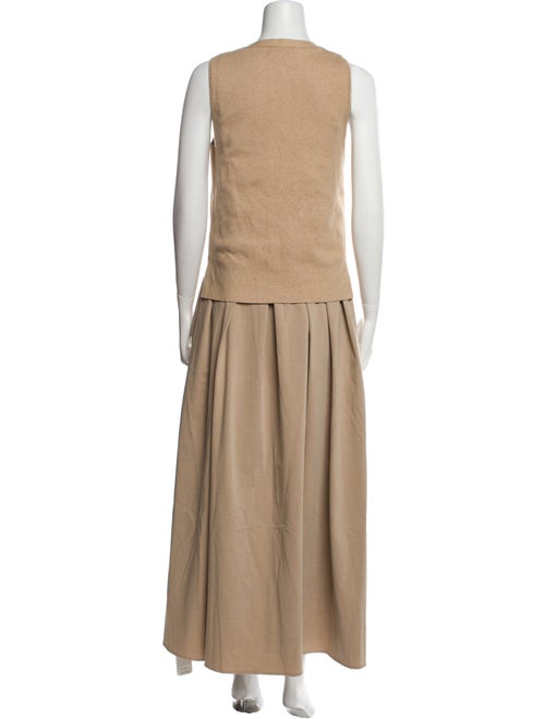 Staud V-Neck Long Dress