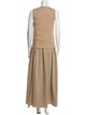 Staud V-Neck Long Dress